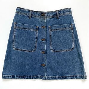 ❌SOLD❌ ZARA Denim Button Down Skirt
